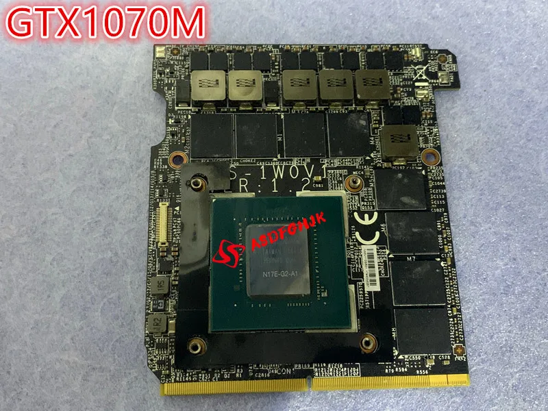 

Used MS-1W0V1 Ver 1.0 For MSI GT80 GT72 GT70 GT72VR GT73VR GTX1070M Video VGA Graphics Card GTX 1070M N17E-G2-A1 8GB GDDR5