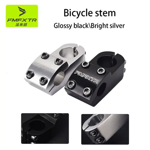 FMFXTR BMX Attacco Manubrio per bici in lega di alluminio da 22,2 mm Attacco manubrio per bici MTB a scatto fisso BMX Ciclismo Manubrio Biciclet Parti