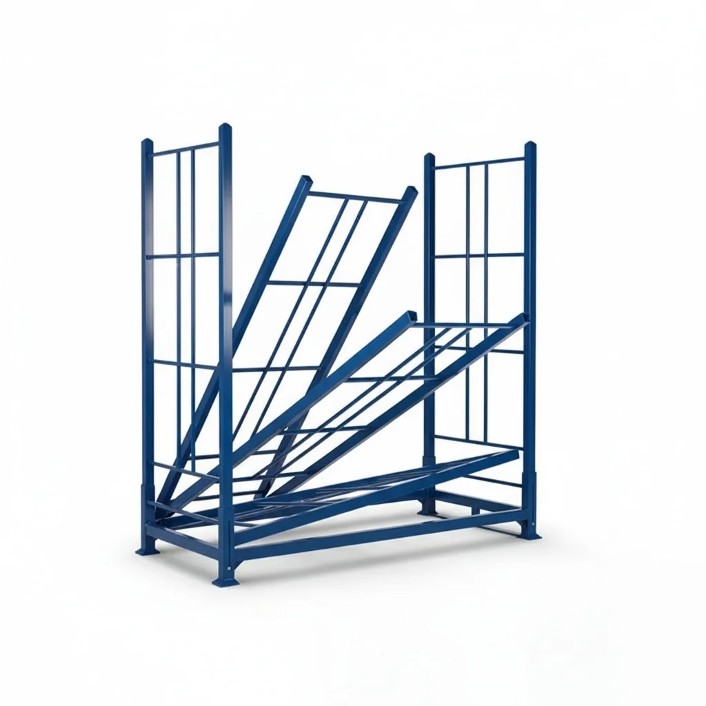 Heavy Duty Tire Rack, Steel Foldable Stacking Storage Rack, fit for Truck and Automotive Tires, Industrial Pallet Rack