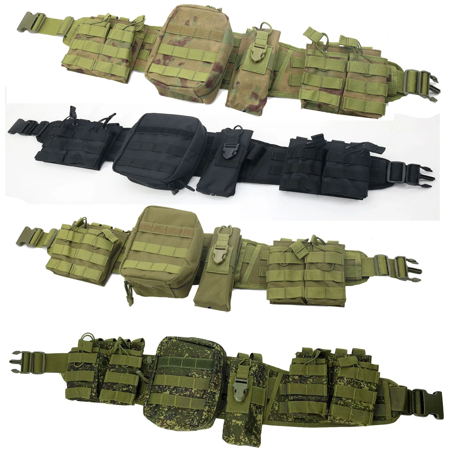 New tactical waist cover outdoor multifunctional combination belt training equipment camouflage MOLLE belt