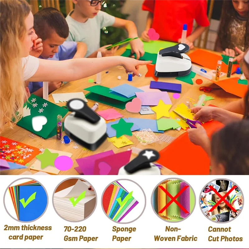 خرامة ورق EDT، خرامة ثقب القلب، خرامة دائرية، خرامة ثقب النجمة، خرامة ثقب على شكل 1 بوصة للحرف اليدوية، خرامة ورق للحرف اليدوية