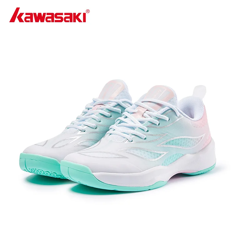 Kawasaki Women\'s Badminton Shoes 2023 NEW Fashionable Professional Anti-slip Badminton Racket Tennis Shoes Female Sneaker