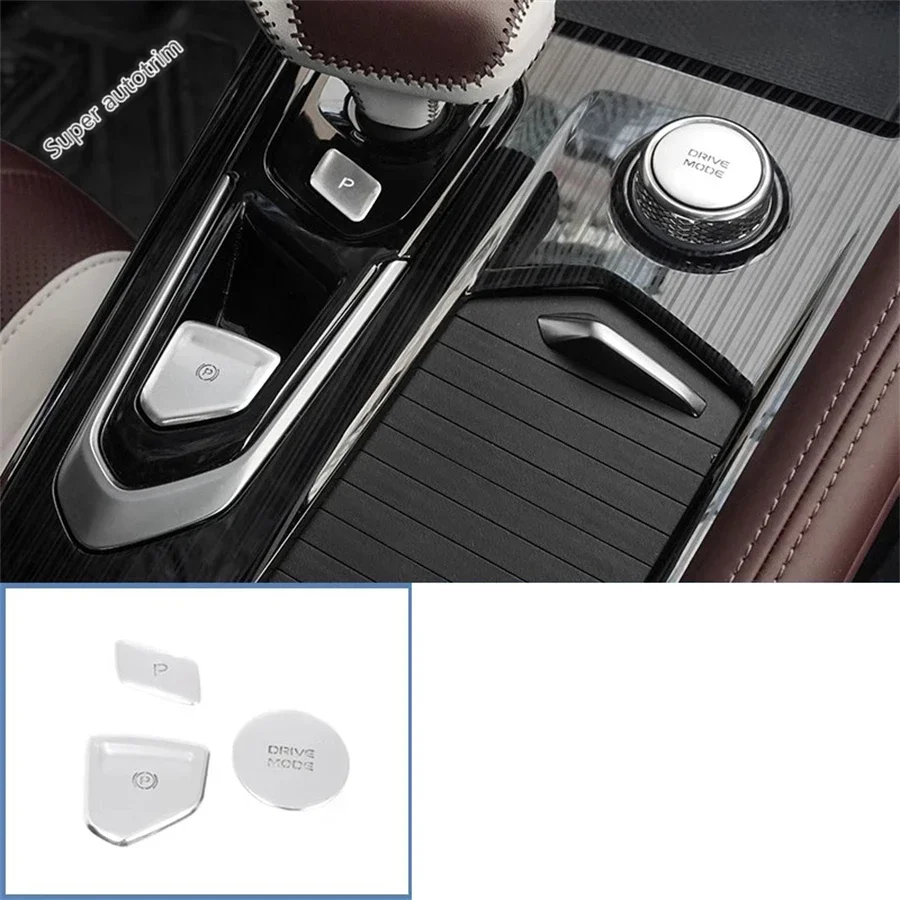 

For Renault Grand Koleos 2024 2025 Center Control Gear Shift Start Stop Auto P Button Sticker Decoration Cover Trim Accessories