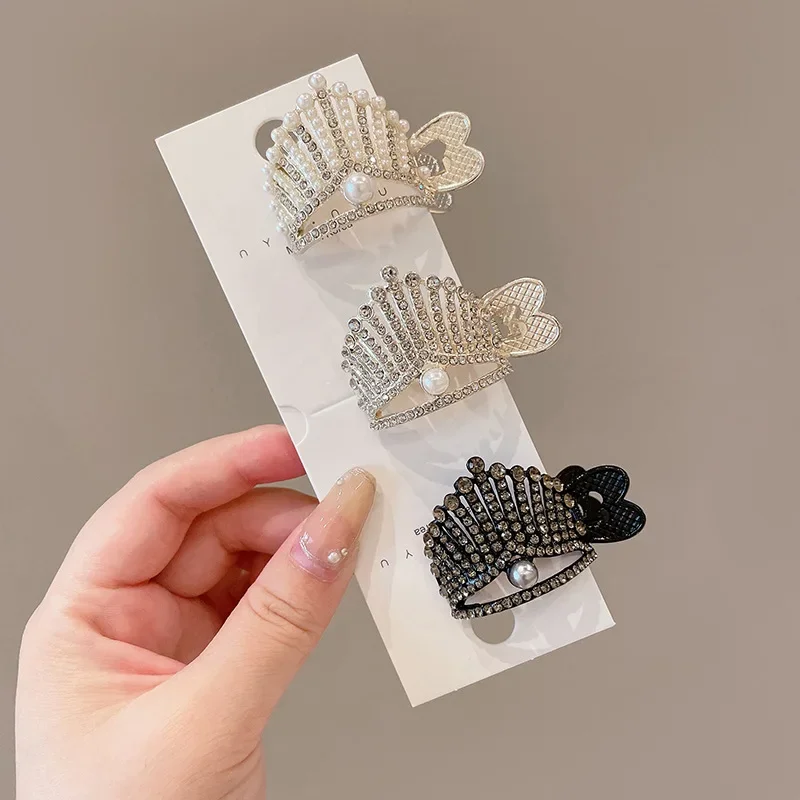 

Metal High Ponytail Clip Fixed Artifact Women's Pearl Crown Hair Clip Hair Accessory Clip Hair Accessories for Women
