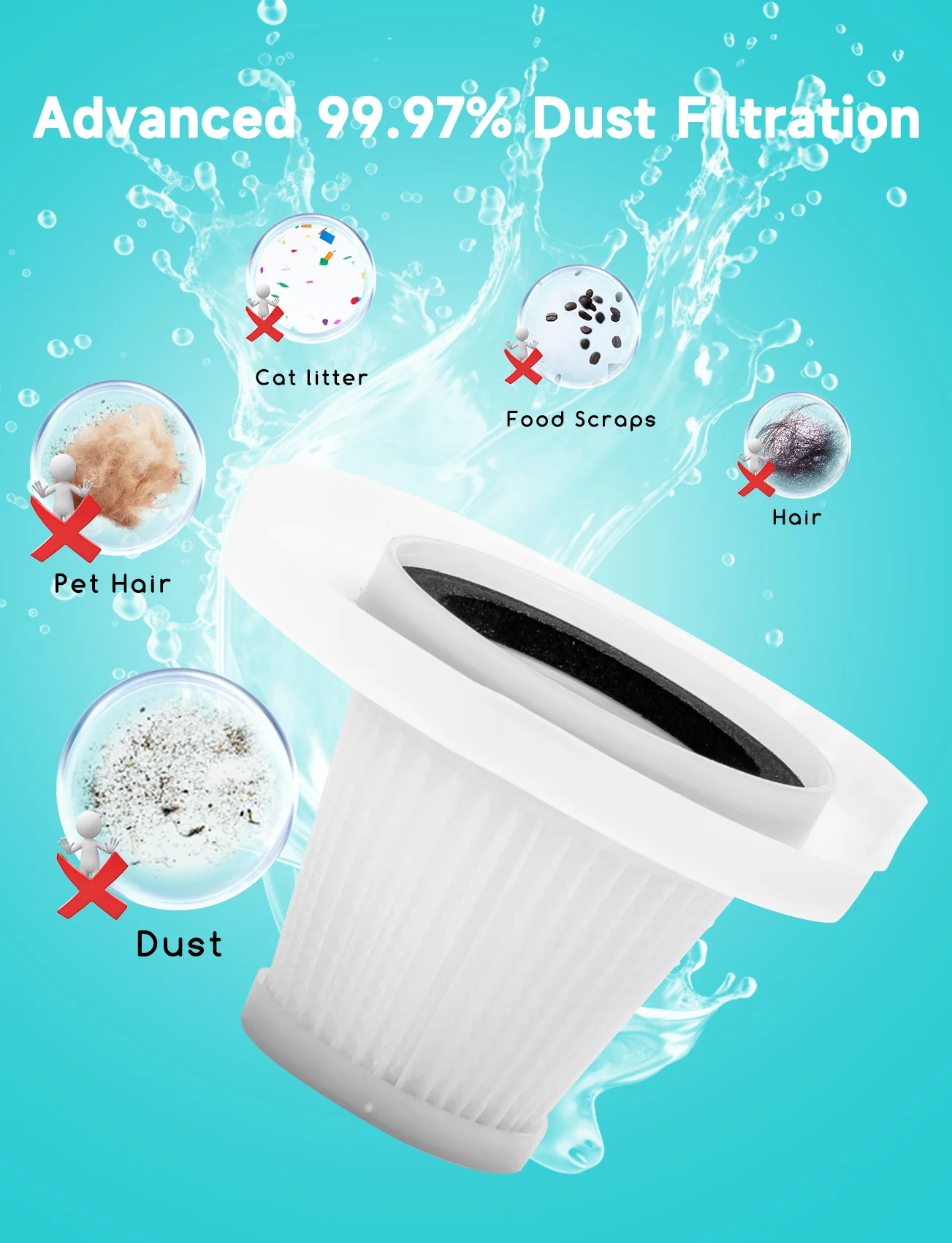 مكنسة كهربائية سلكية 4 في 1 من Aigostar، مكنسة كهربائية بقوة 600 وات، سعة 15 كيلو باسكال، سعة 1.2 لتر، خفيفة الوزن ومثالية للمنزل