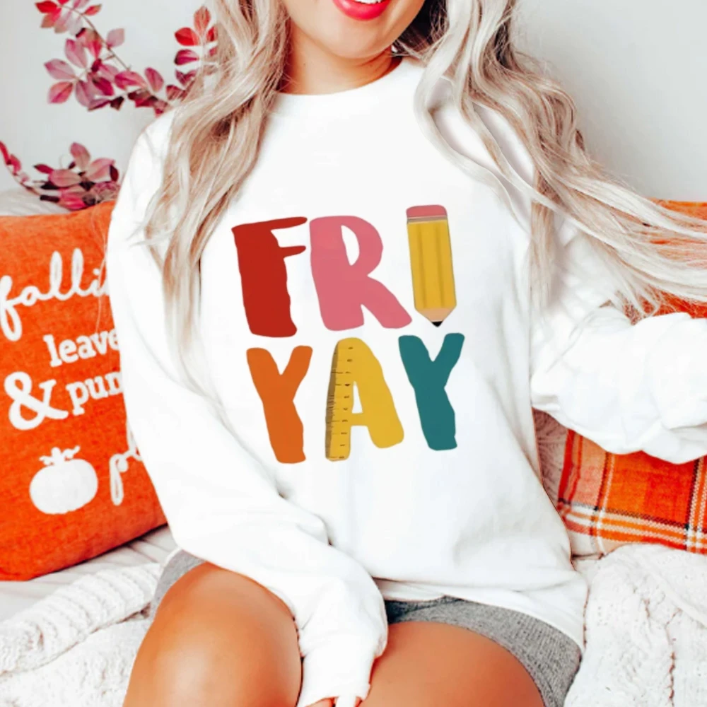 Roupas femininas gráfico moda rua harajuku estilo solto moletom colorido carta padrão design macio e respirável