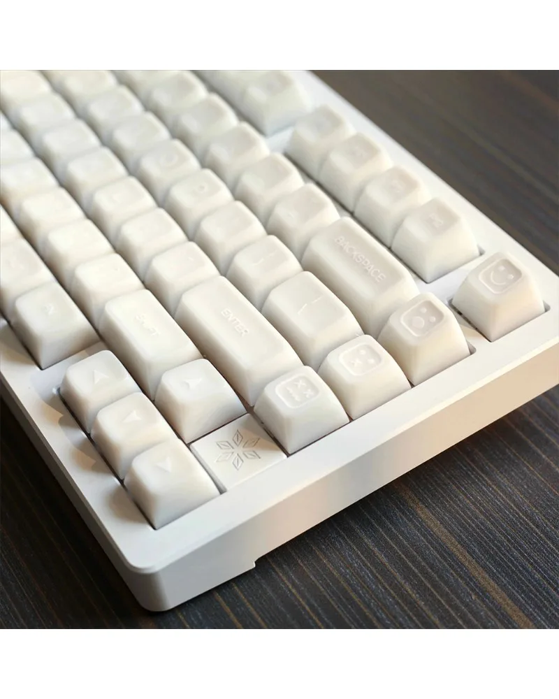 Keycaps SA Highly adaptable mechanical keyboard PBT semi-transparent white marble emerald Klein blue