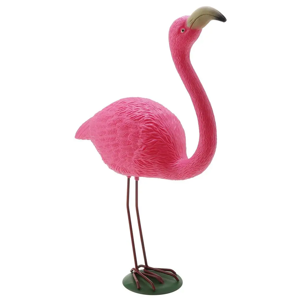 Flamingo Grassland Ornament Plastic Garden Prop Lawn Decor Animal Figure for Home Outdoor