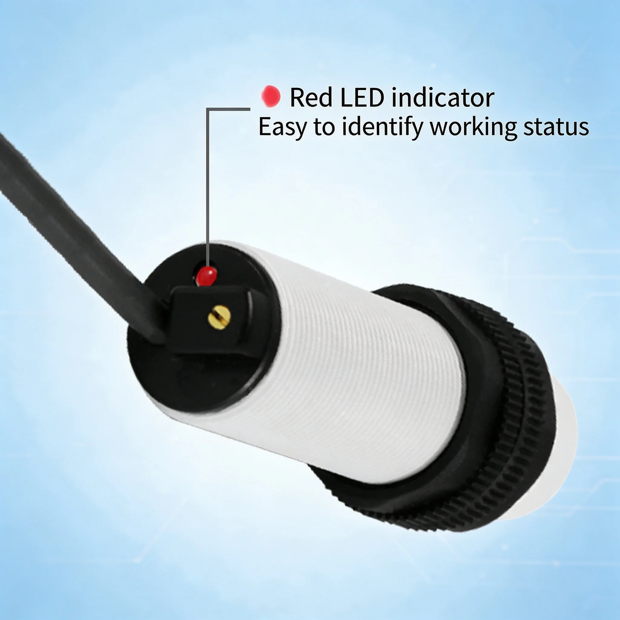 CNTD Capacitive Proximity Switch CRY12‑04DPA DPB DPC Sensor, M12, DC 3‑Wire cable 2m NO, 24V sensing distance 4mm