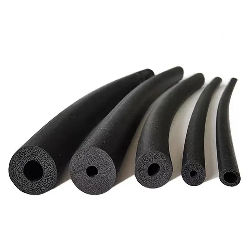 Length 1M to 3M Neoprene Customized Plastic NBR Foam Black Soft Round Heat Insulation Tube Sleeving EPDM Foam Epdm Hose