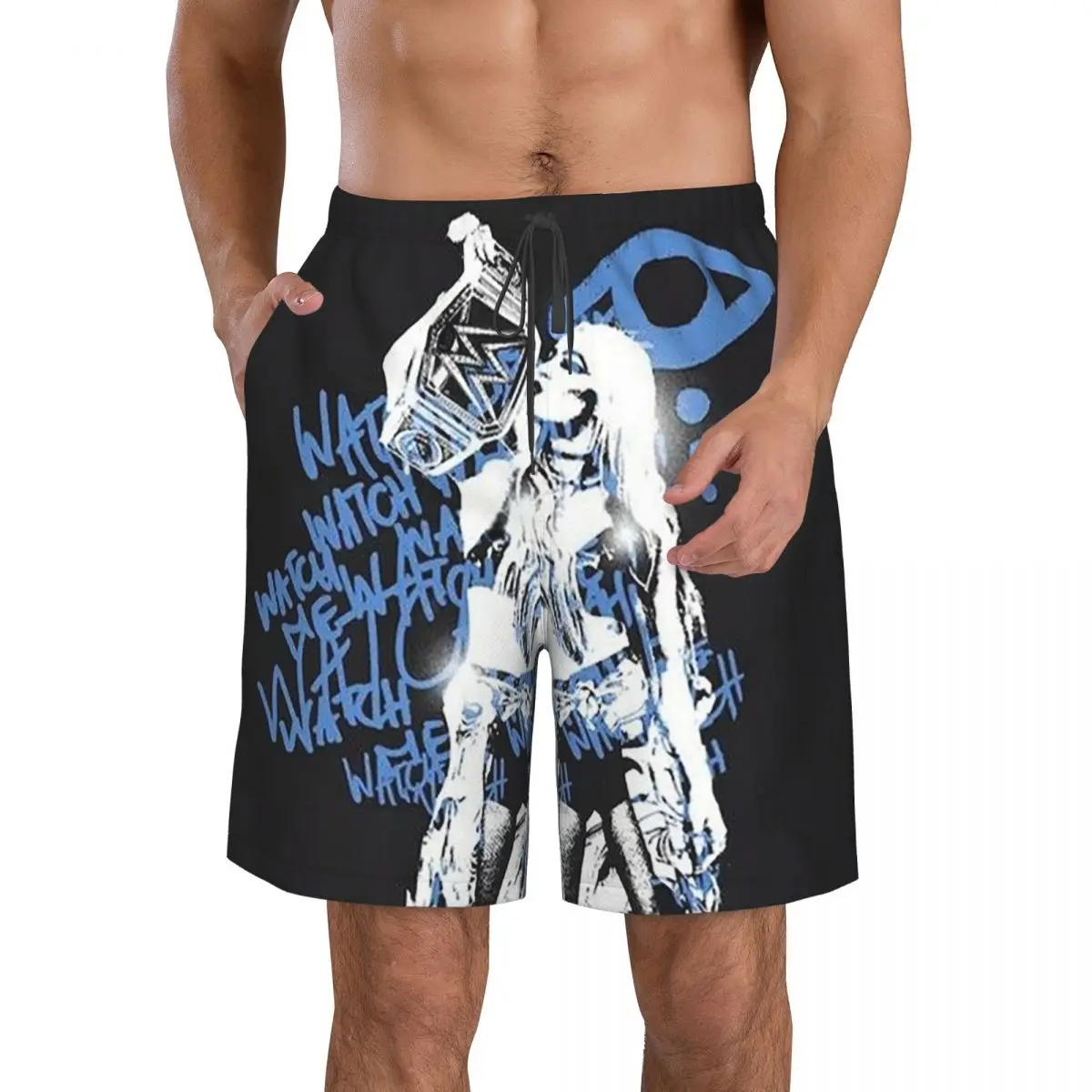 

Liv Morgan Trunks Beach Board Shorts Casual Quick Dry Swim Summer Men Pants