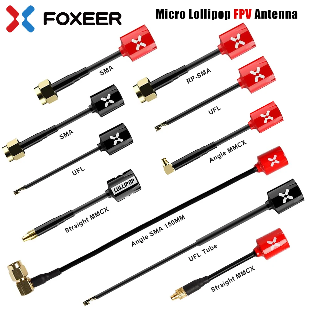 FOXEER FPV Antenna Micro Lollipop High Gain 5.8G 2.5dBi Omni LHCP/RHCP for RC Drone