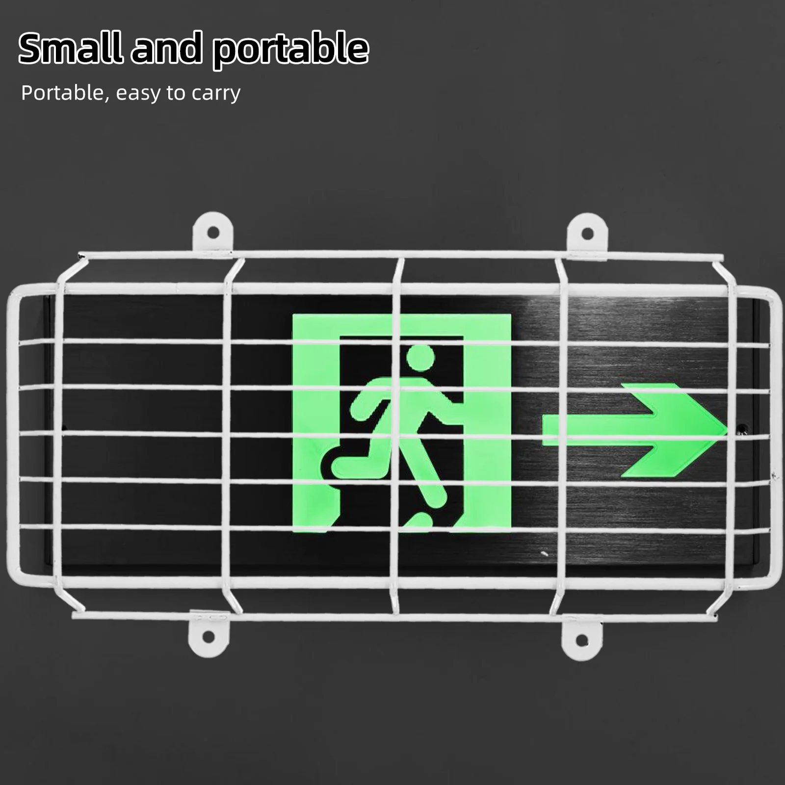 非常灯保護ケージガード金属カバー耐久性のある鉄素材溶接メッシュ適切な家庭用出口標識避難指示器