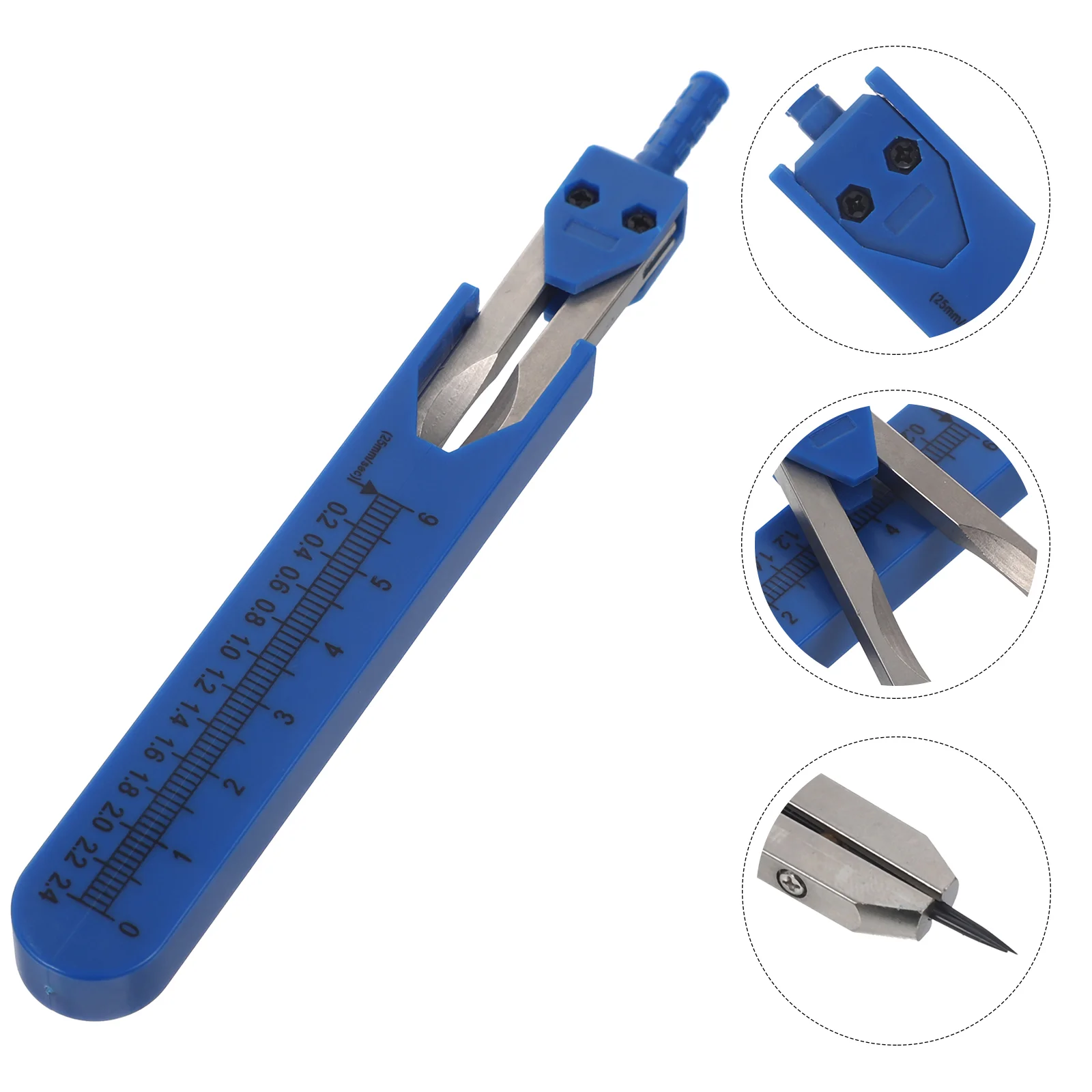 

1Pc Electrocardiograph Measuring Caliper Medical Measurement Tool for Doctor Nurse (Blue) ECG Calipers