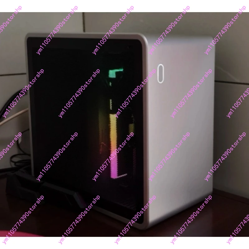 All Aluminum Integrated ITX Mini PC Case, A4 Size Compact Desktop Chassis For DIY Small Form Factor Computer Assembly