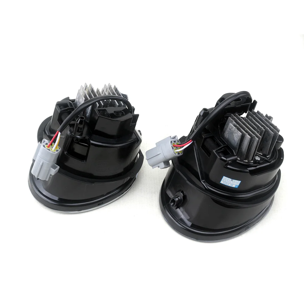 2 Color LED Fog Lamps Left Right For 2022 Toyota LC70 J70 LC79 Pickup Dual Color Driving Fog Light With Harness
