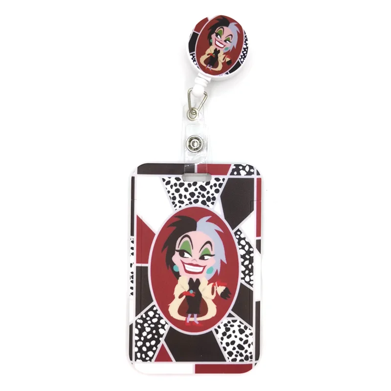 

101 Dalmatians Cute Credit Card Cover Lanyard Bags Retractable Badge Reel Student Nurse Exhibition Name Clip Card ID Card Holder