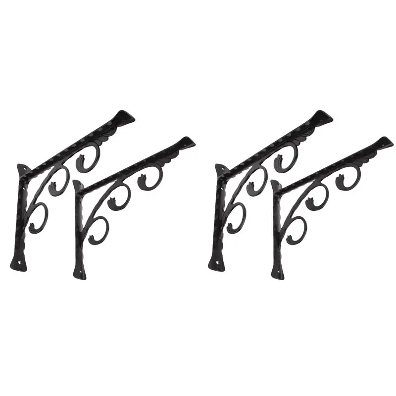 

Набор из 4 настенных L-образных угловых кронштейнов, многофункциональные декоративные кронштейны для полок, настенные кронштейны M