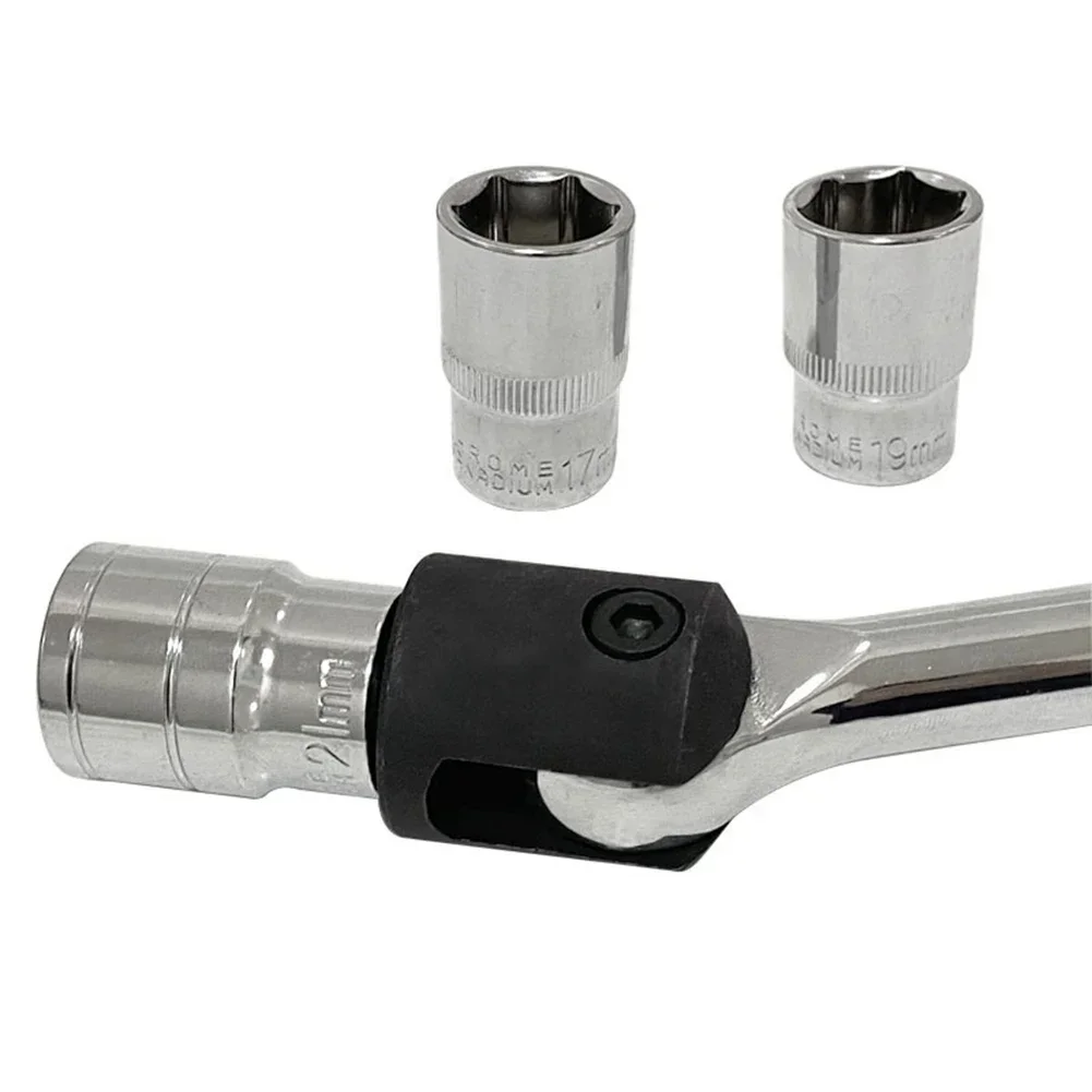 1 Set 1/2 Inch Drive Bar Head Replacement Knuckle Breaker Bar Head Chrome Vanadium Steel Tool Accessories