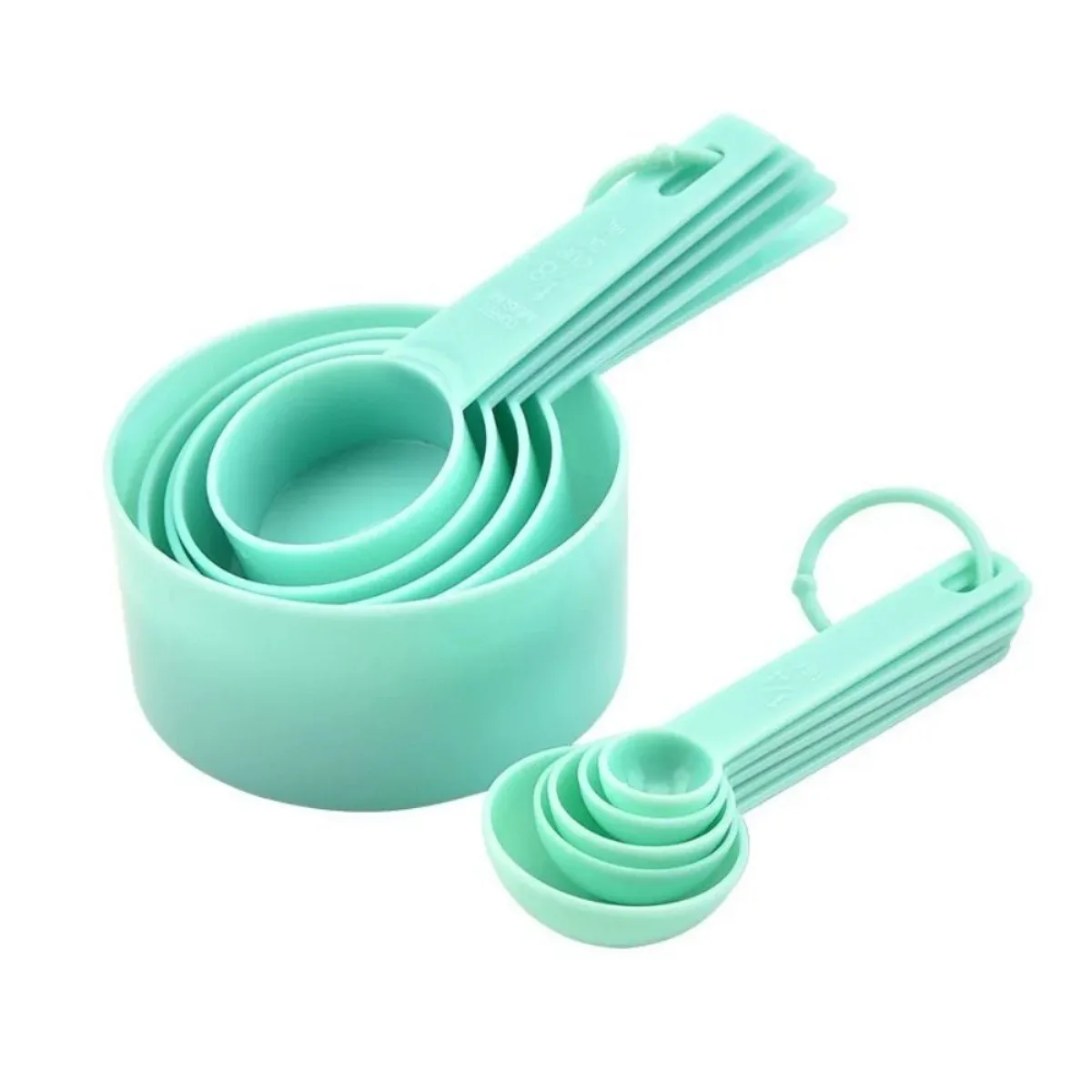 Stackable Nesting Measuring Cups and Spoons Set Kitchen Gadgets Baking Tools Set Suitable for Baking and Cooking Tasks Use