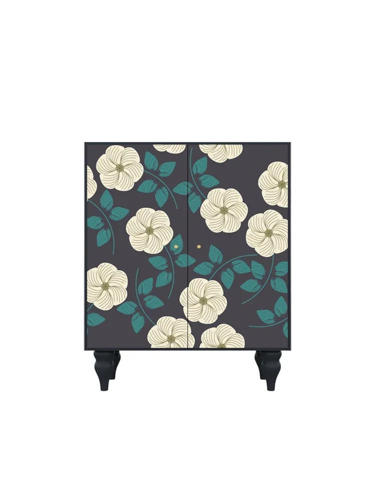 

Modern Art Style Household Solid Wood Multi-Functional Integrated Wall Storage Cabinet Side Cabinet Shoe Cabinet