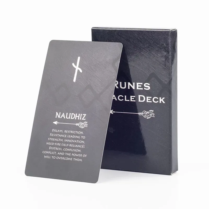 

Tarot Runes Oracle Deck 26 Cards 10*6.3cm Board Game for Life Guidance and Transformation