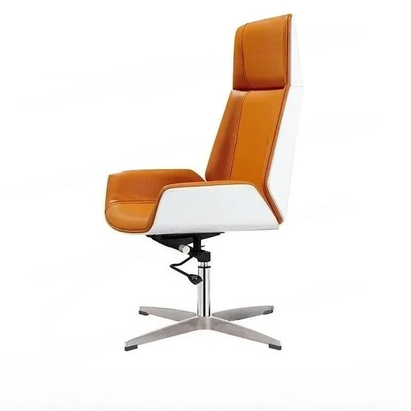 

Rotating office chair, family leisure leather computer chair