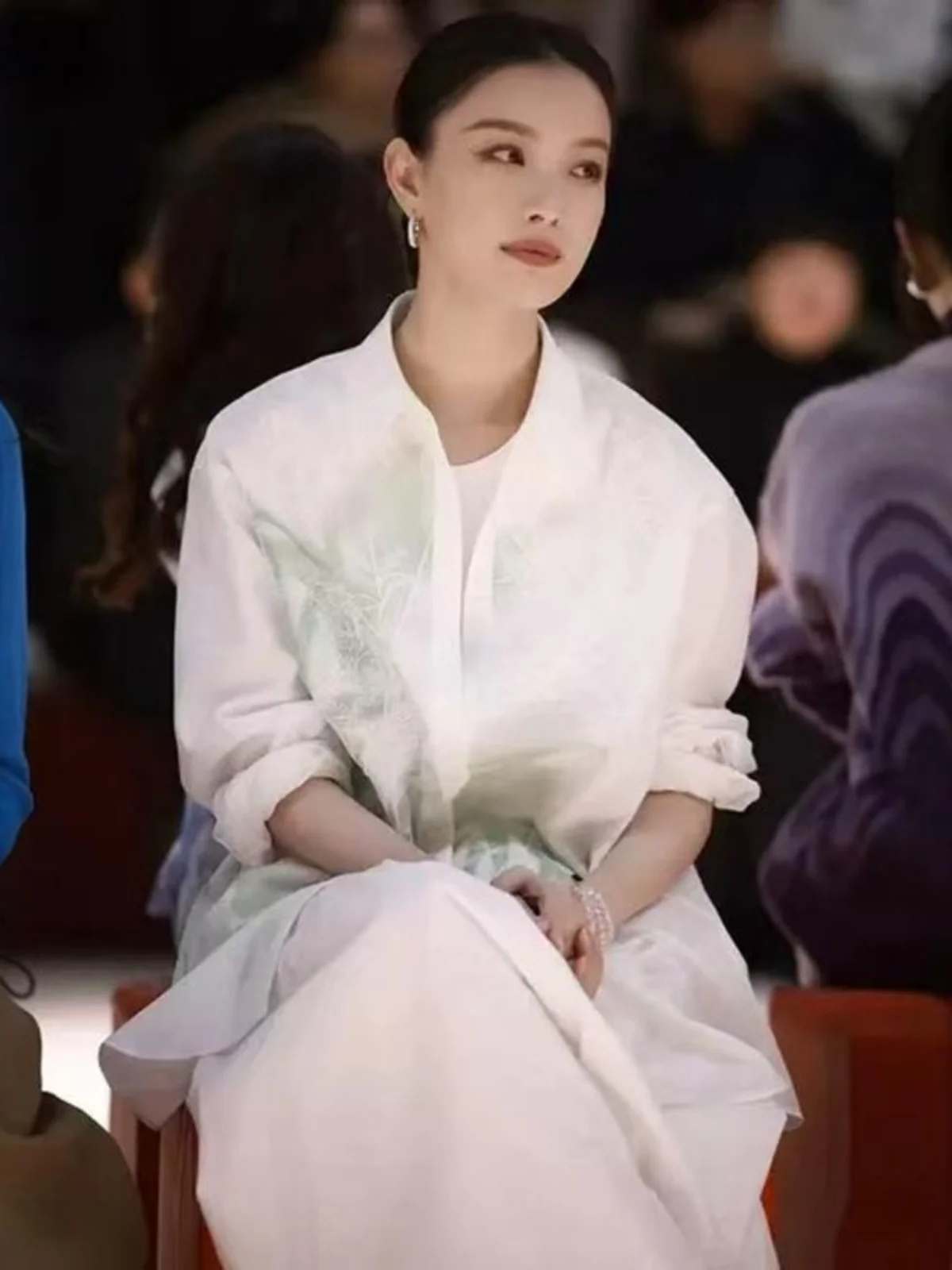 

Nini весна лето новый китайский Sle национальный тренд кружево с вышивкой irt женский ретро бамбуковый длинный све с воротником сверху