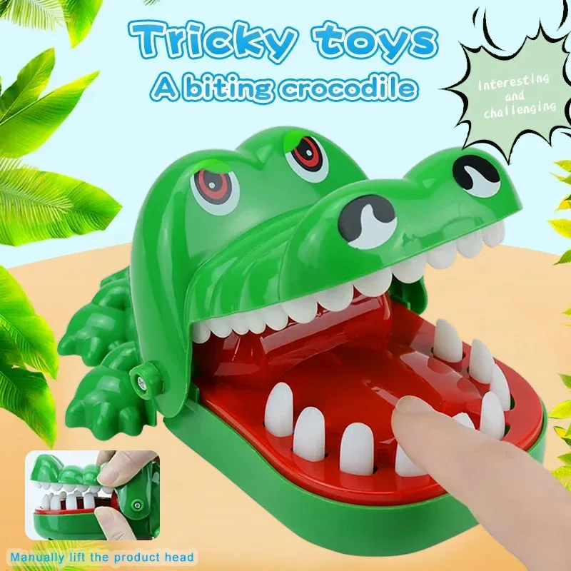 

Crocodile Teeth Toys Alligator Biting Finger Dentist Classic Family Games Party Pranks Children's Lucky Game Decompression Toy