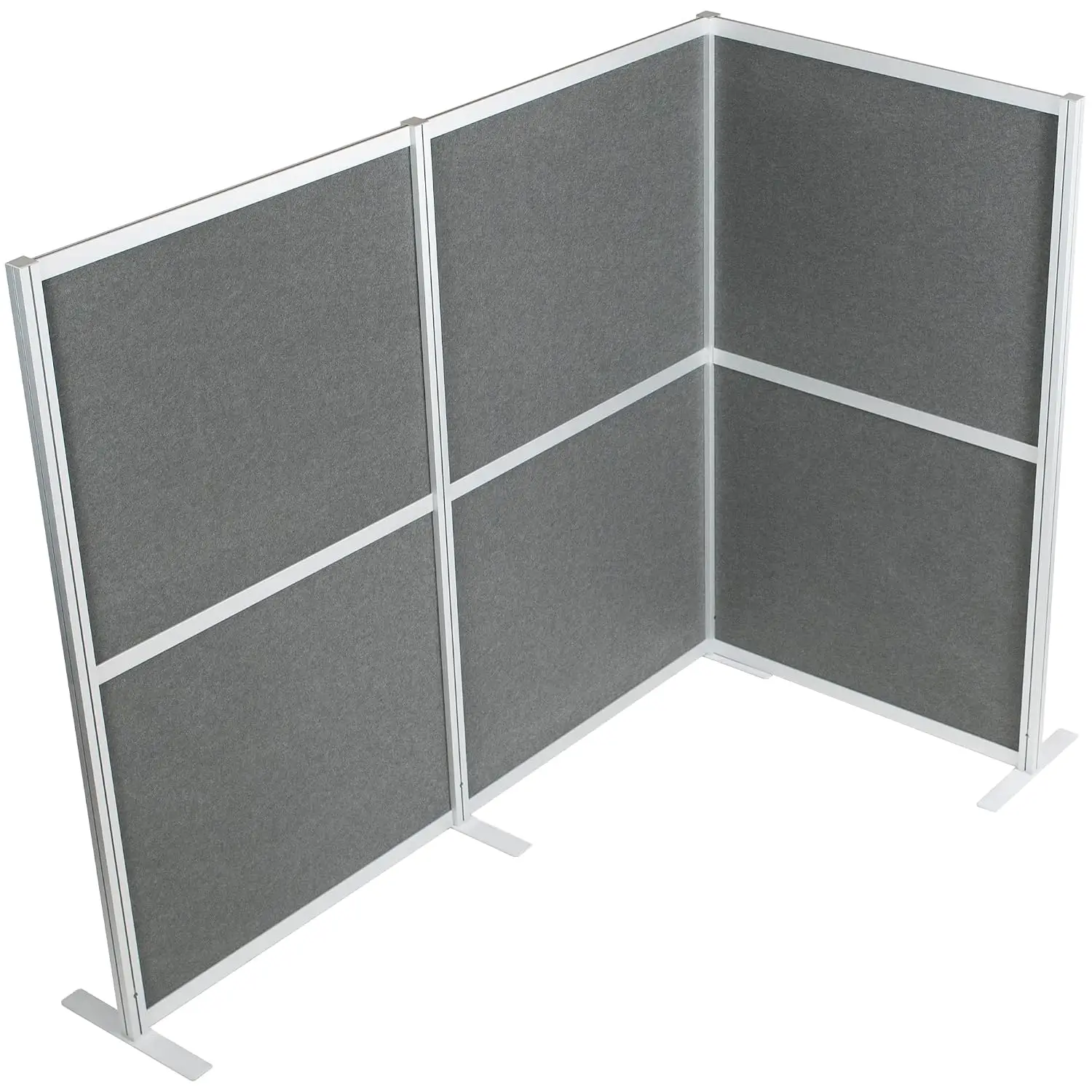 Dark Gray 66 inch High Corner Privacy Panel, PP-MWS63D-L, Customized