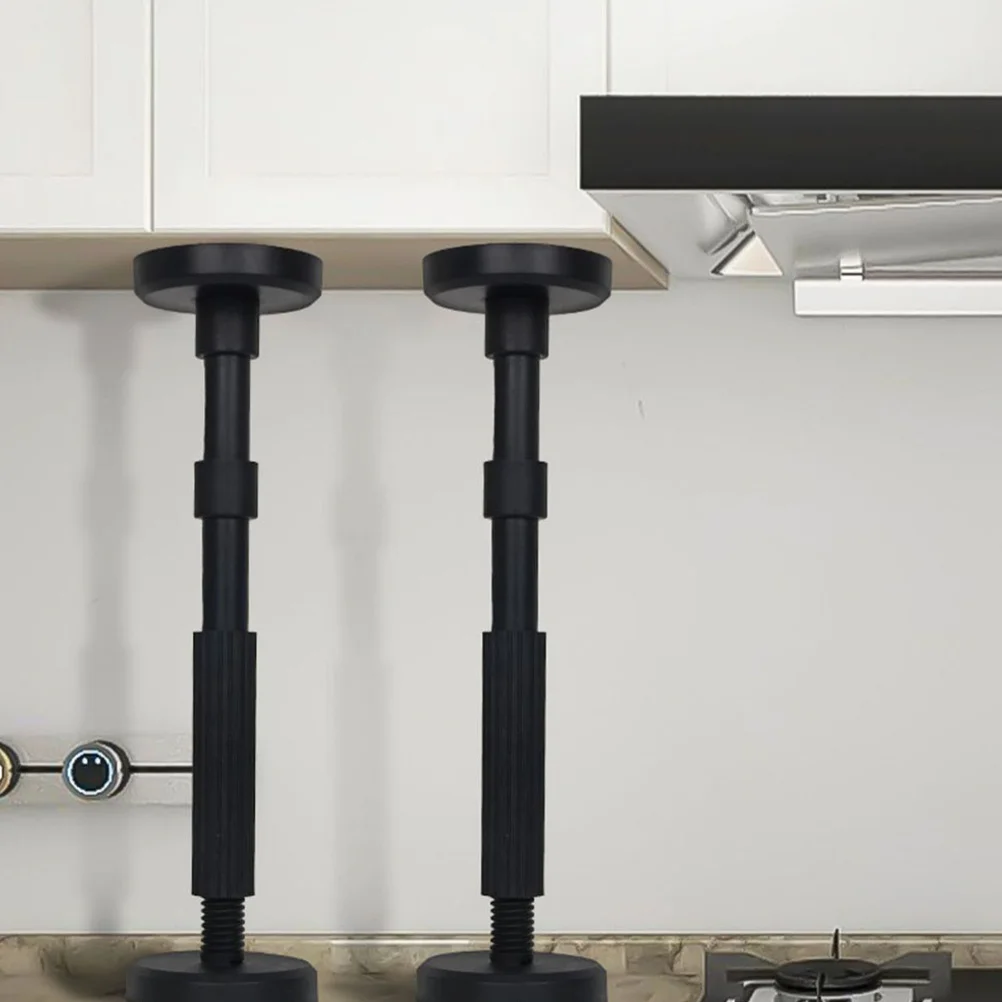 

2Pcs Adjustable Support Pole Black Cabinet Installation Tool Cabinet Lifting Bracket Undermount Sink Mounting Bracket Stable