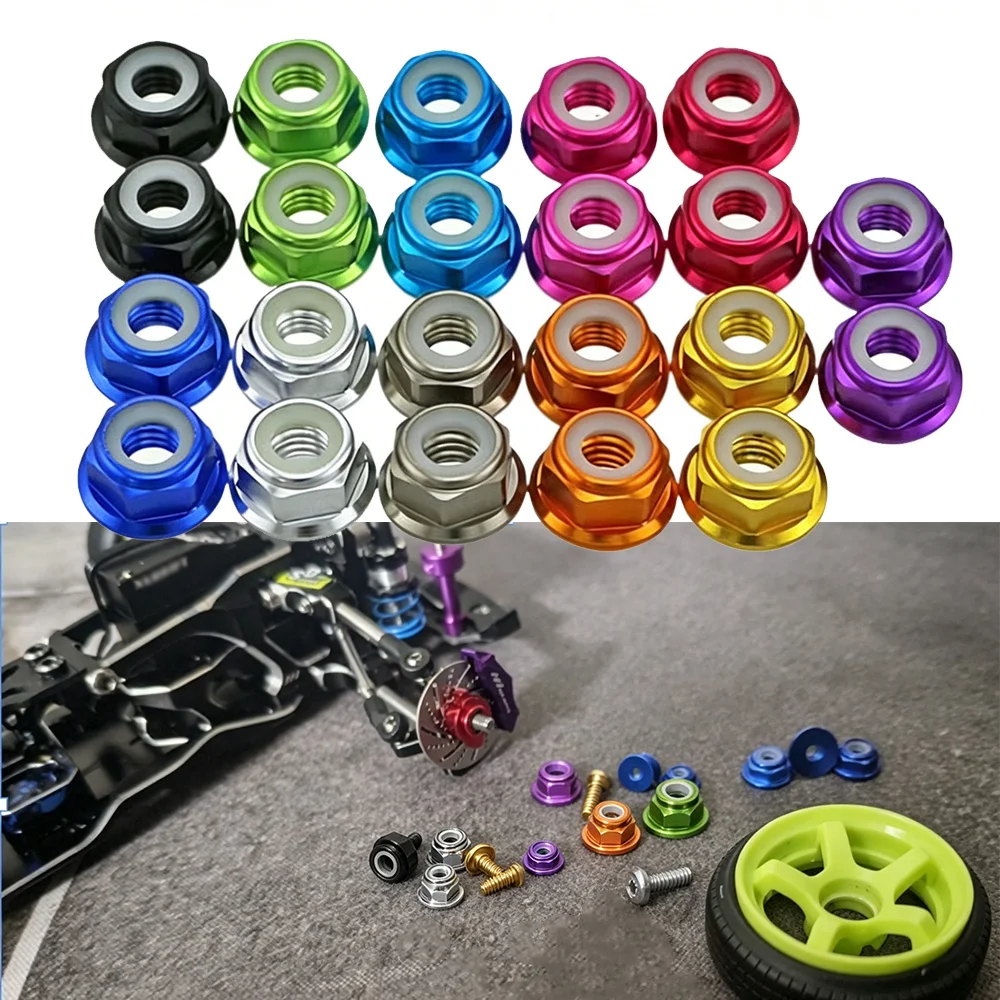 10/50/100Pcs Self-locking Anti-loose Fastener Screw Hex Nylon Insert Lock Nut M2 M2.5 M3 M4 M5 M6 M8