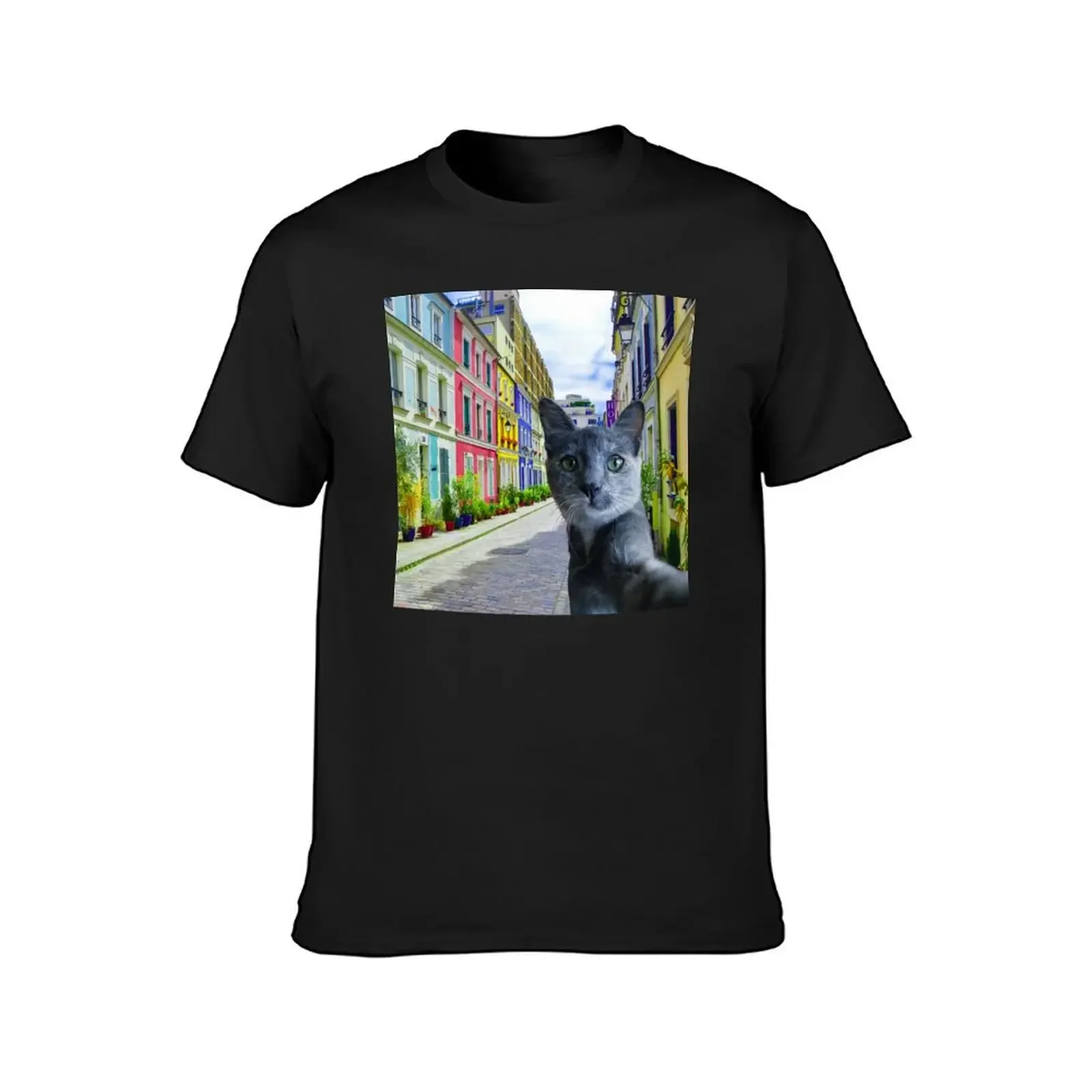 Cat in Paris | Paris travel | Selfie cat T-Shirt tees plus sizes plus size clothes customizeds clothing for men