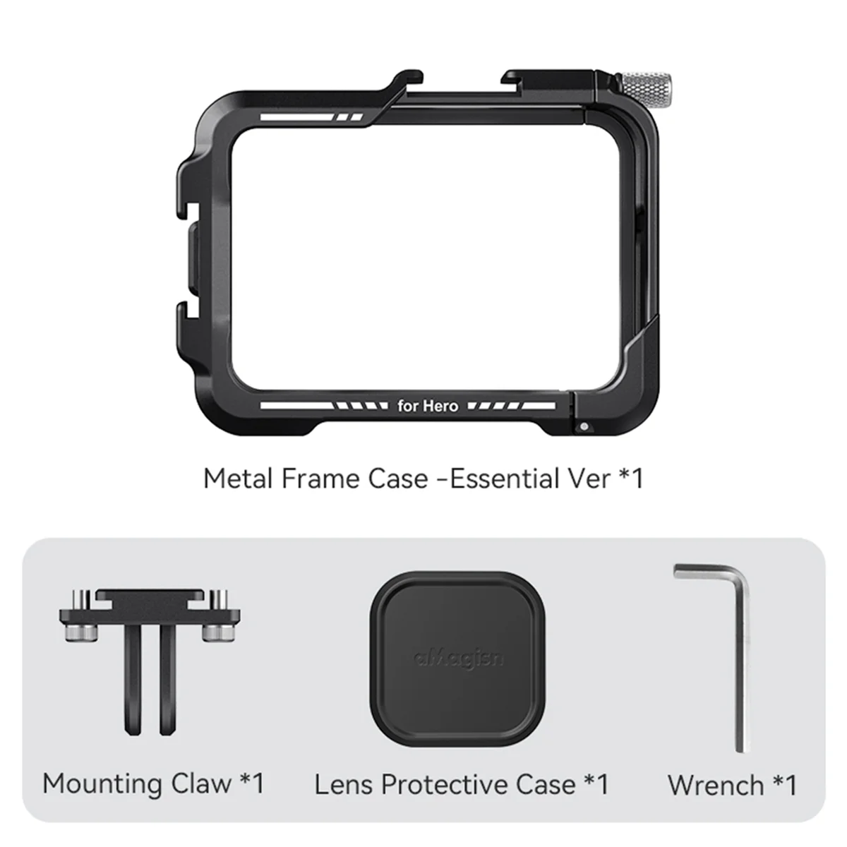 

AMAGISN Camera Metal Rabbit Cage with Silicone Lens Cover for GoPro_OFSS