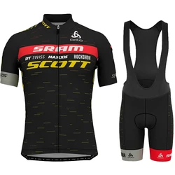 SCOTT Cycle Jersey Summer Cycling Clothing Mens Sets Bicycle Equipment Sports Set Men's Outfit Mtb Male Mountain Bike Bib Shorts