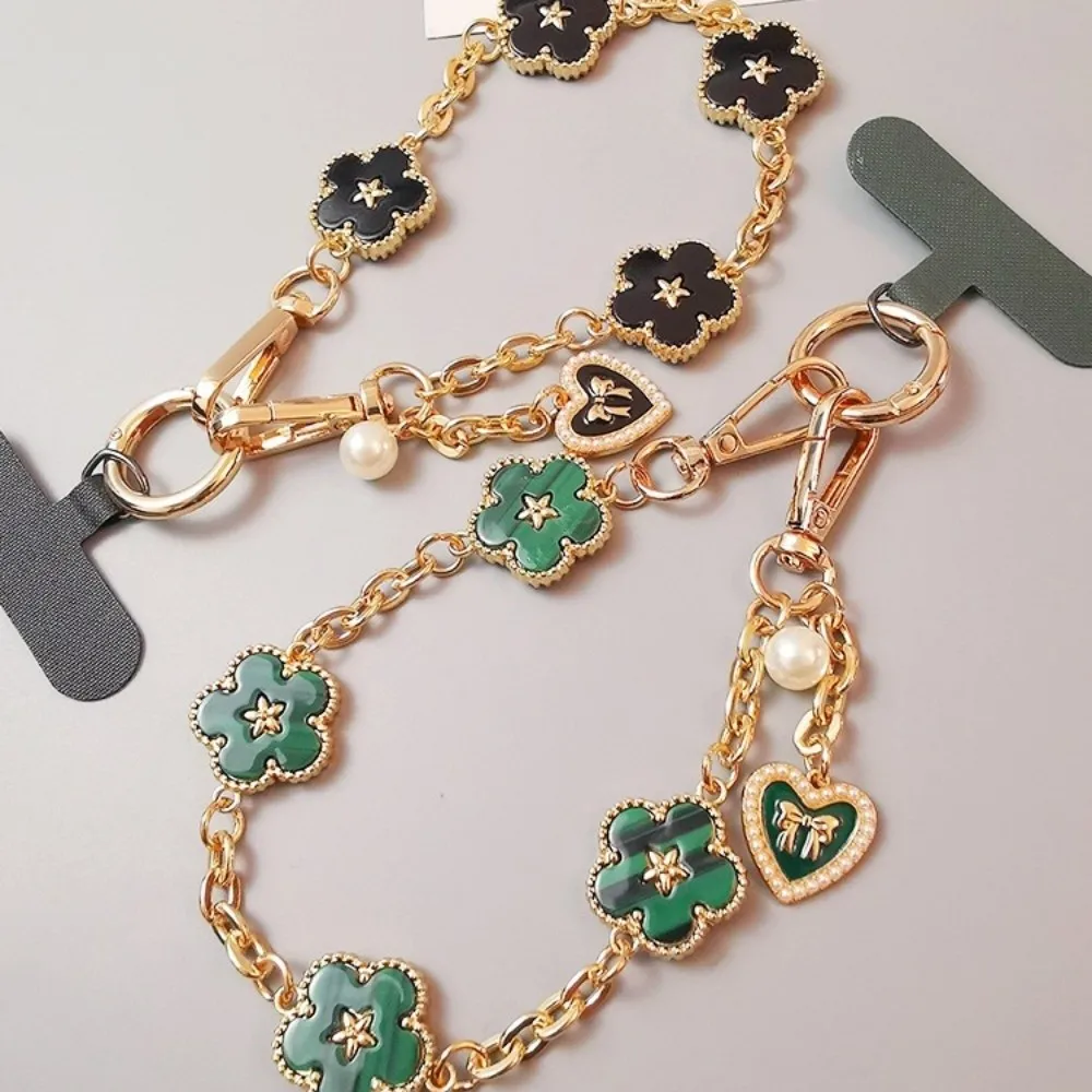 

Universal Flower Mobile Phone Strap Pendant Metal Chain Cell Phone Chain Anti Loss Short Mobile Phone Lanyard Women/Lady/Girl