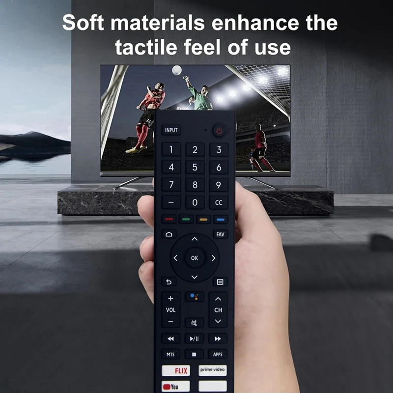 Controle remoto para tv led inteligente, substitua erf3f80h, para hisense smart tv a6 série 43a53fua 50a53fua 55a53fua 65a53fua 60a53fua 50a66fua