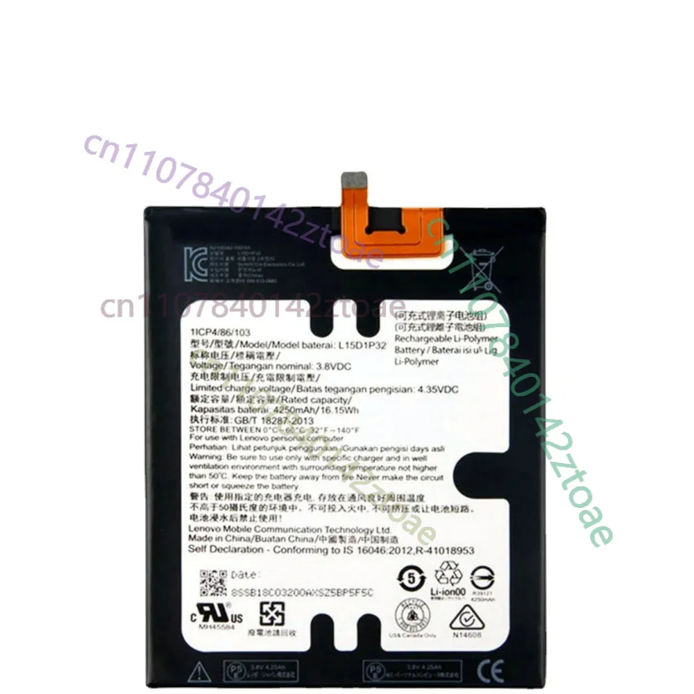 Nueva batería L15D1P32 para Lenovo PB1-750M Phab TD-LTE PB1-750N PB1-750 4250mAh