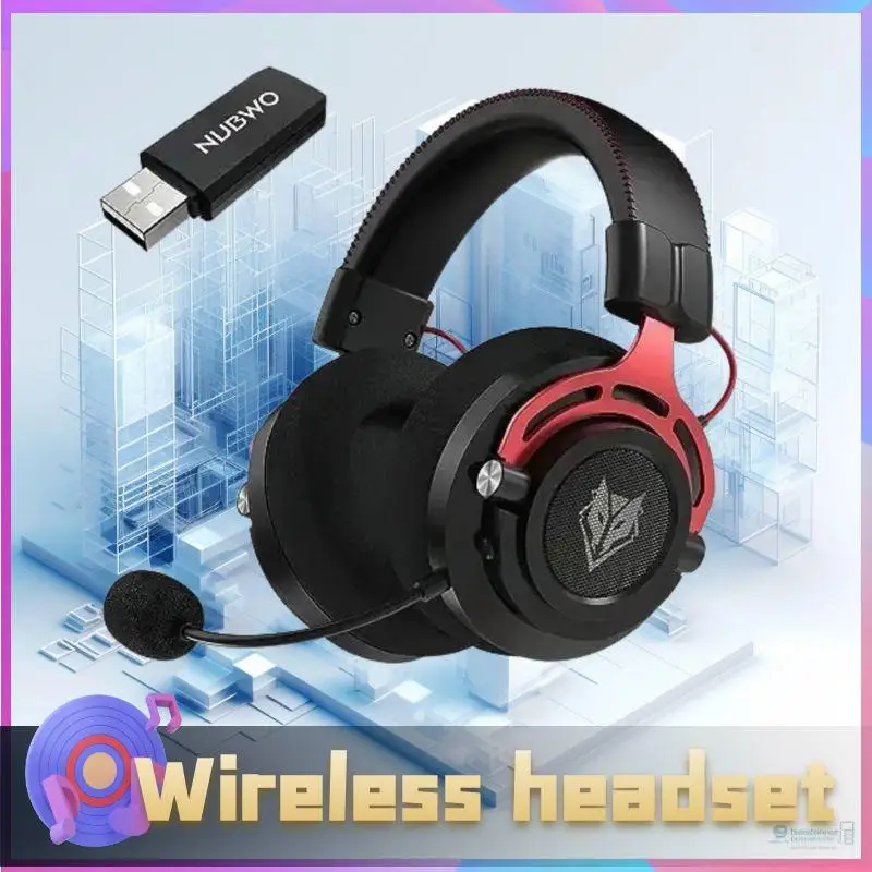 

NUBWO G03 Bluetooth Gaming Headset 2.4GHz Dongle Dual Wireless Headphone With Noise Canceling Microphone Stereo Sound Compatible
