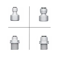 RO 워터 피팅 스트레이트 POM 호스 커넥터, 워터 필터, 역삼투 부품, 1/2 