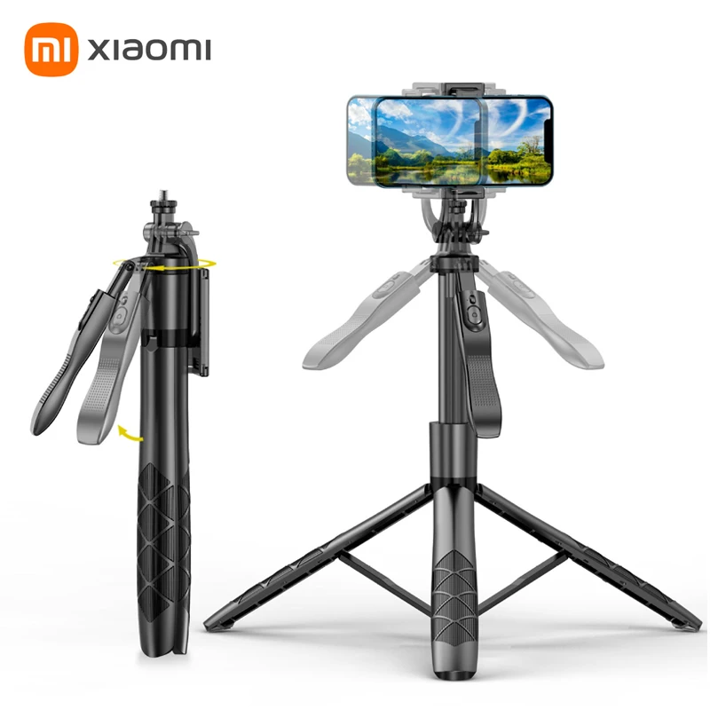 

Xiaomi Bluetooth Selfie Stick Anti-shake Smartphone Holder 1.5m Telescoping Phone Tripod with Lighting Beauty Photography Stick