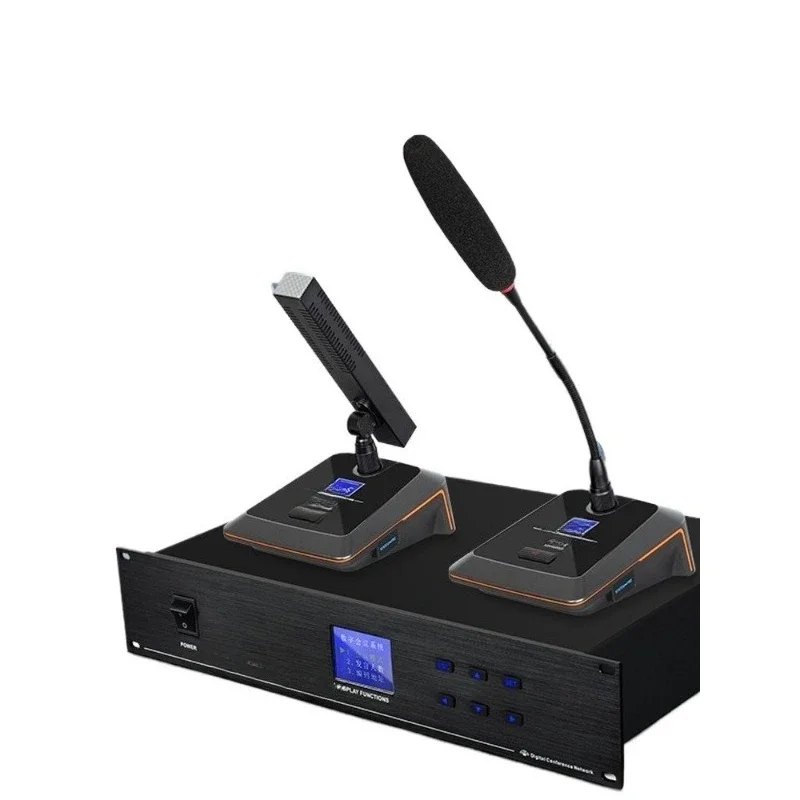 One-to-five discussion type wired hand-in-hand conference system gooseneck desktop electric microphone