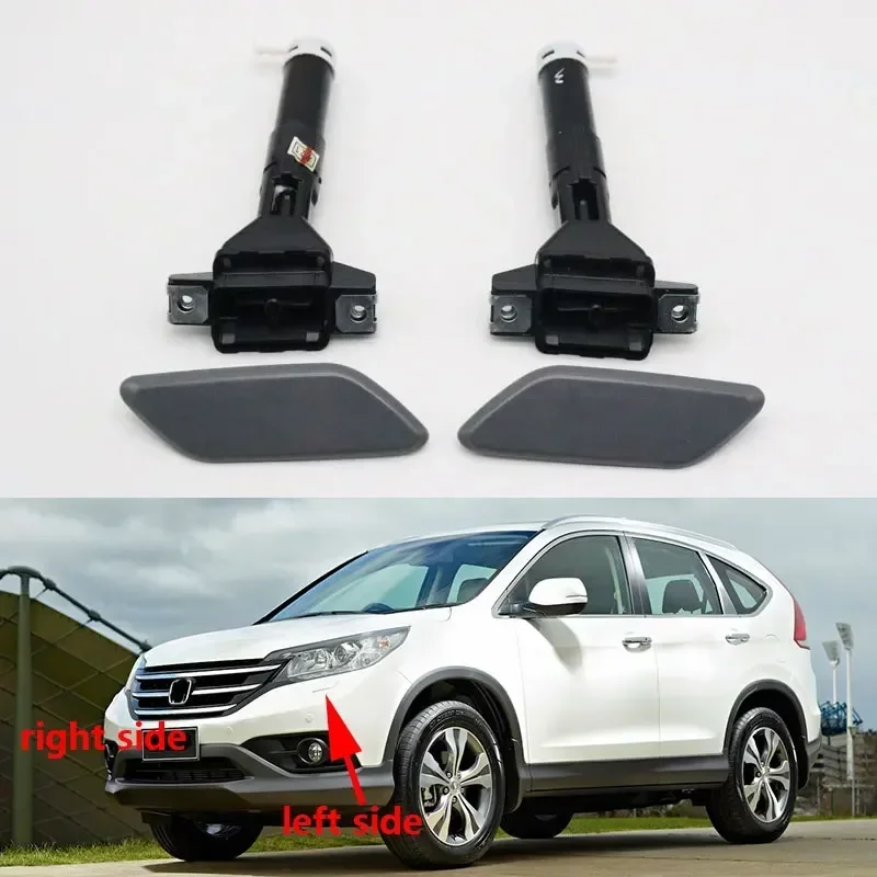 Head Light Washer Nozzle Pump Cleaning Actuator & Cover Cap for Honda CRV Asian RM 2012 2013 2014