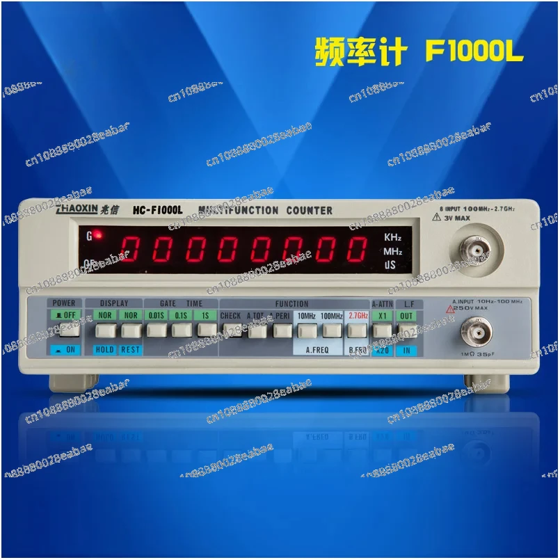 Genuine Zhaoxin HC-F1000L Frequency Meter 1G Frequency Crystal Signal Counter Test 8-bit LED Display