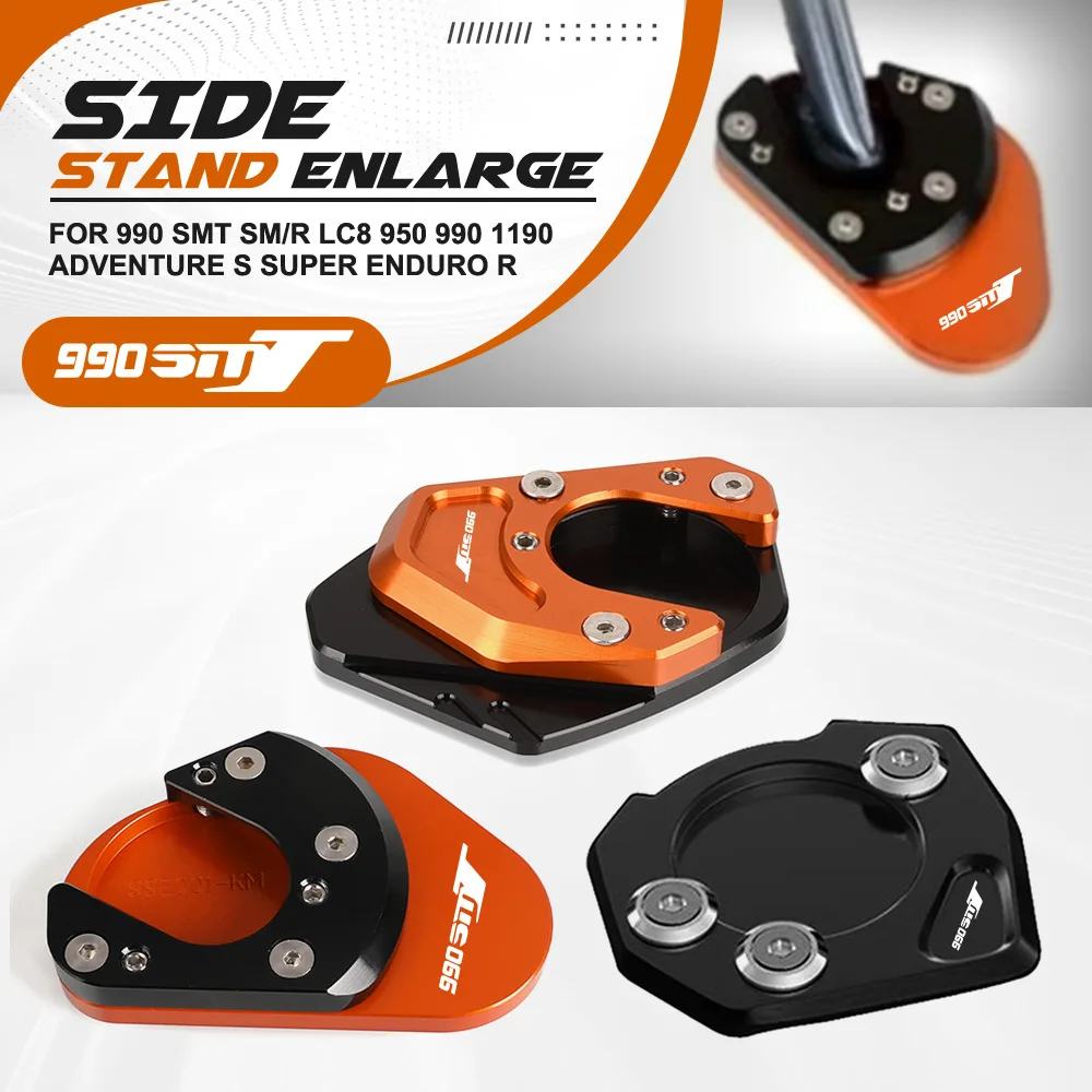

For 990 SMT SM/R LC8 950 990 1190 Adventure S Super Enduro R Motorcycle CNC Accessories Side Stand Kickstand Enlarger Pad