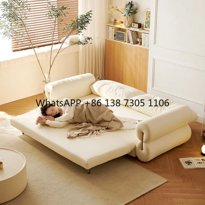 

Tongyu special French cream wind folding sofa bed modern simple living room small apartment adjustable cloud sofa bed
