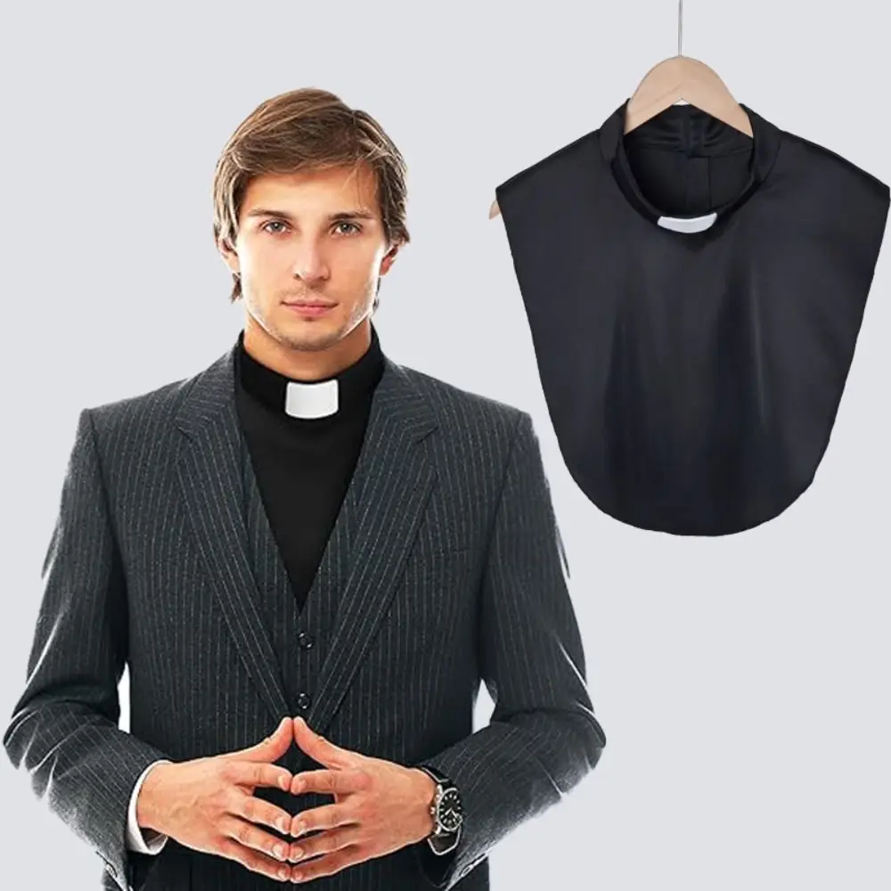 

Декоративный однотонный воротник-стойка, комфортный воротник-стойка с эффектом начеса, декоративный воротник для блузки