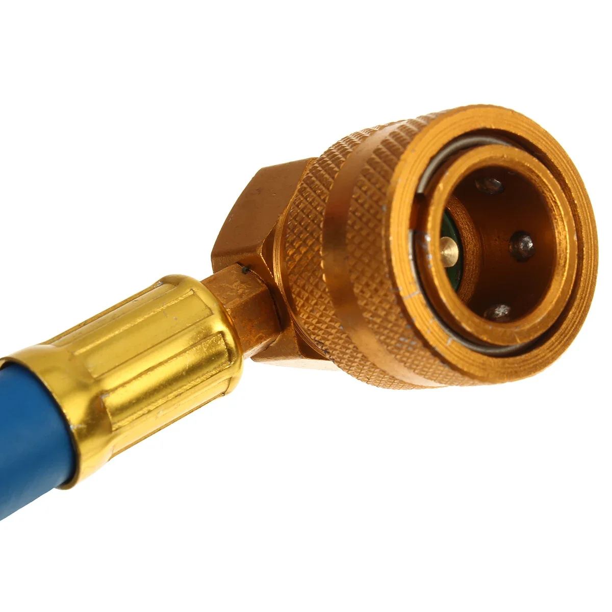 Car AC Refrigerant Charge Hose Kit Recharge Hose R134A With Gauge 1/2ACME Recharge Measuring Kit Can Tap Air Conditioning Pressu