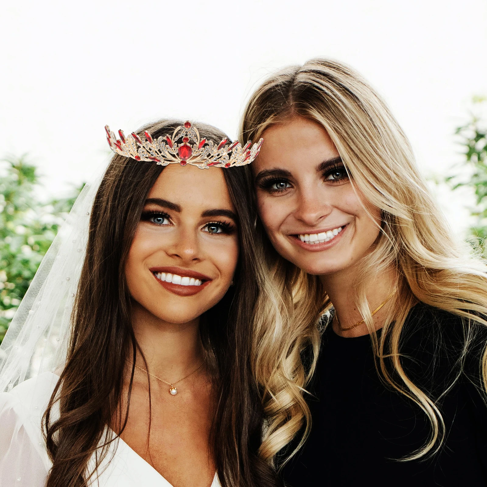 

Rhinestone Crown Bridal Headband Tiaras Women Party Hair Accessories Wedding Graceful Headdress Dazzling Tiara for Brides Girls