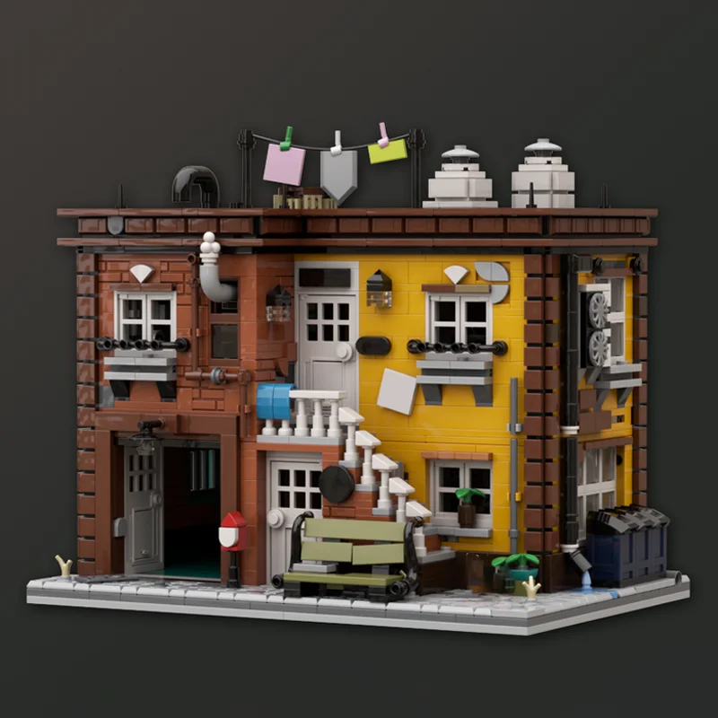 2122pcs Moc Stedelijke Architectuur Huis Modulaire Bouwstenen Creativiteit Montage Bricks Speelgoed Kind Verjaardag Kerstcadeau